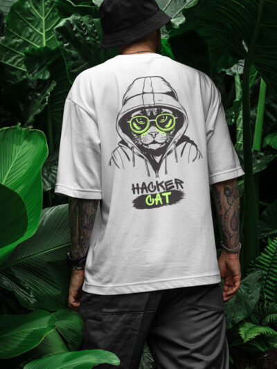 Hacker cat2 Oversized T-Shirt